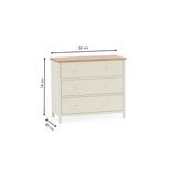 Coxmoor 3 Drawer Chest - Light Brown - COX303