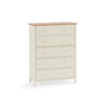 Coxmoor 5 Drawer Wide Chest - Light Brown - COX304