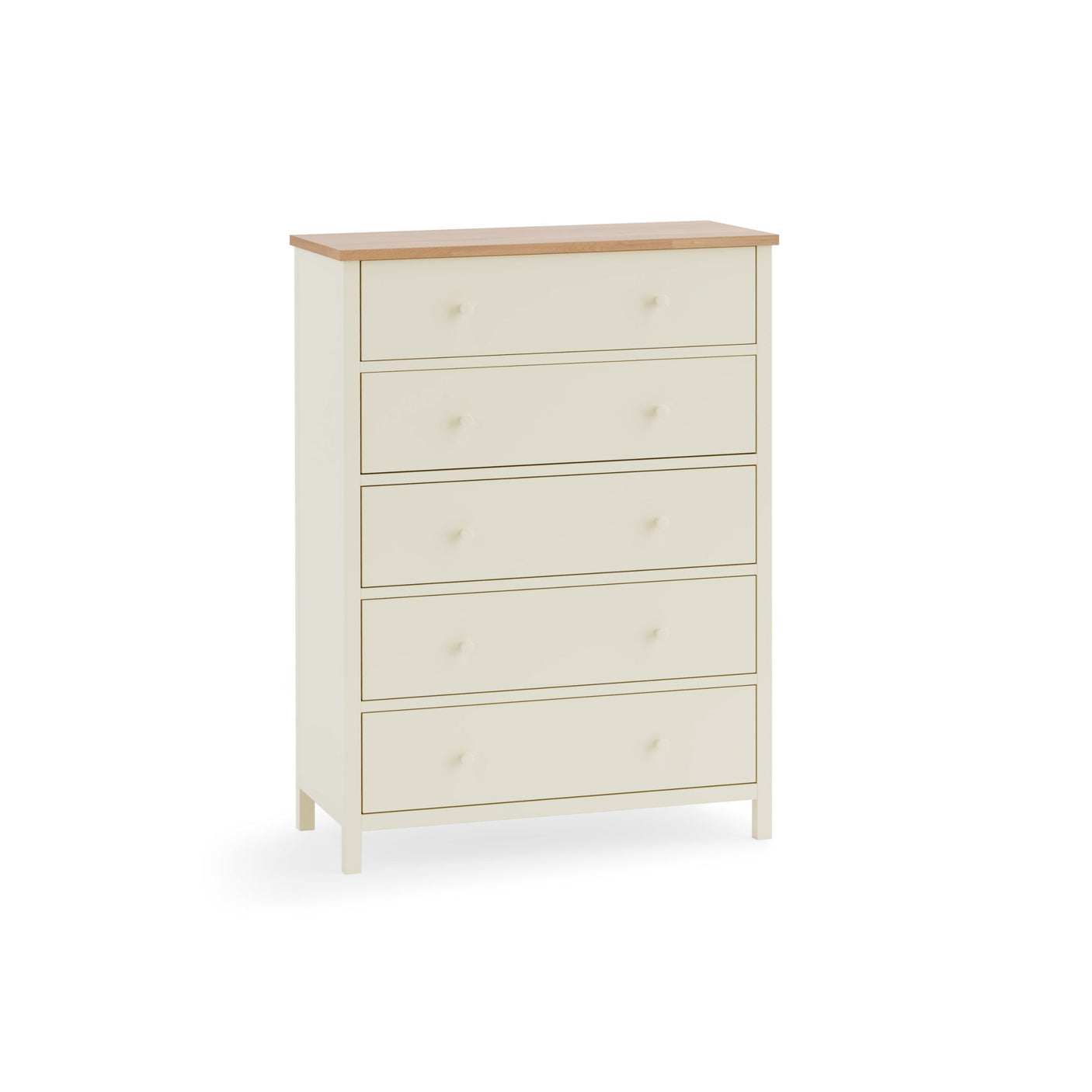 Coxmoor 5 Drawer Wide Chest - Light Brown - COX304