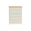 Coxmoor 5 Drawer Wide Chest - Light Brown - COX304