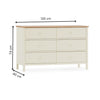 Coxmoor 6 Drawer Chest - Light Brown - COX305