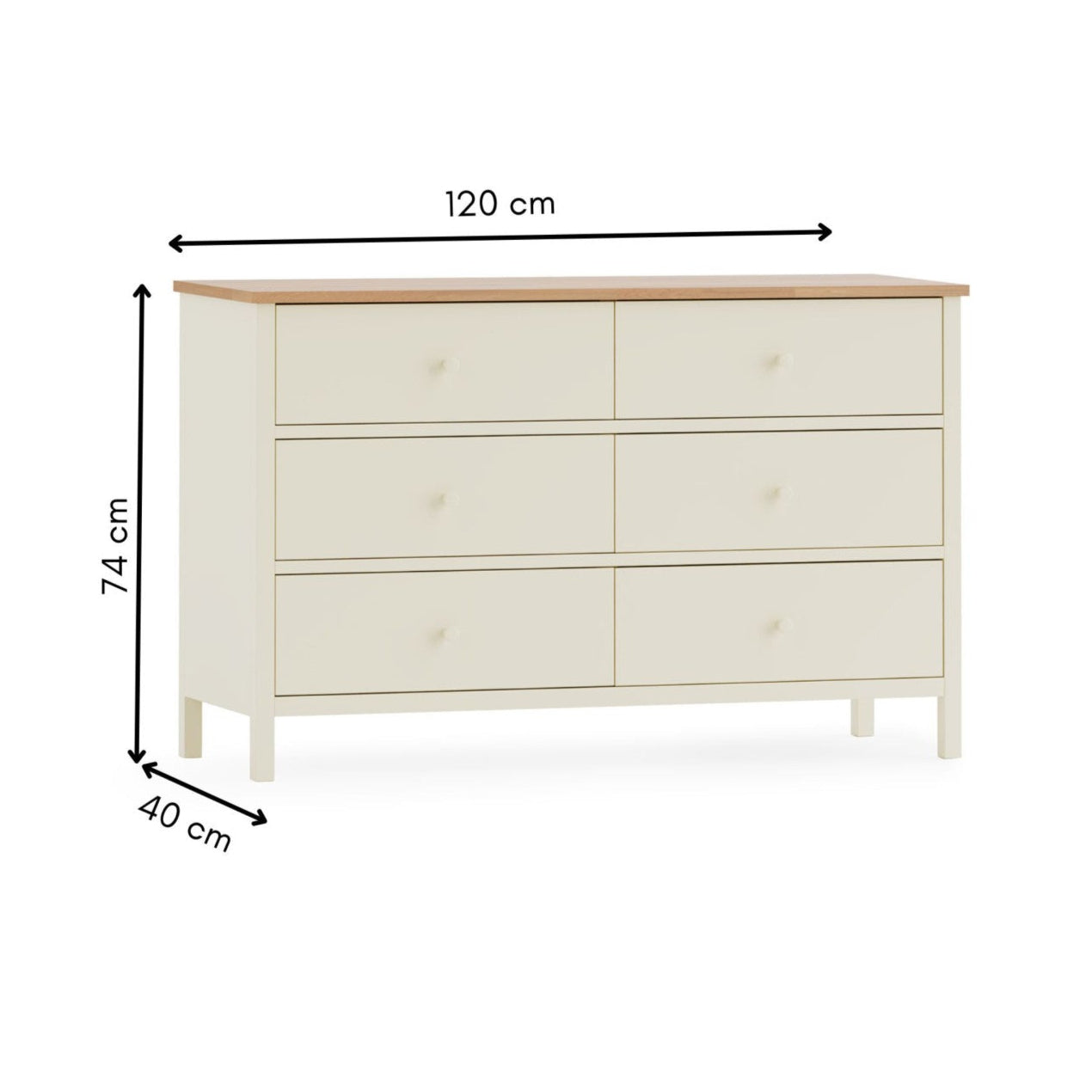 Coxmoor 6 Drawer Chest - Light Brown - COX305