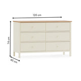 Coxmoor 6 Drawer Chest - Light Brown - COX305