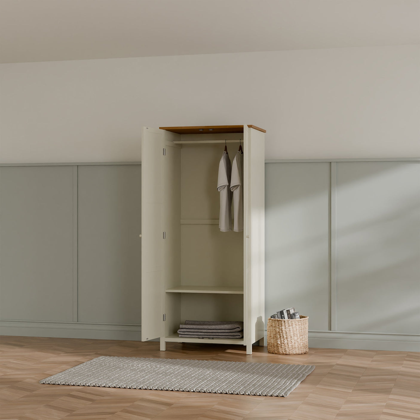 Coxmoor Wardrobe - Light Brown - COX306