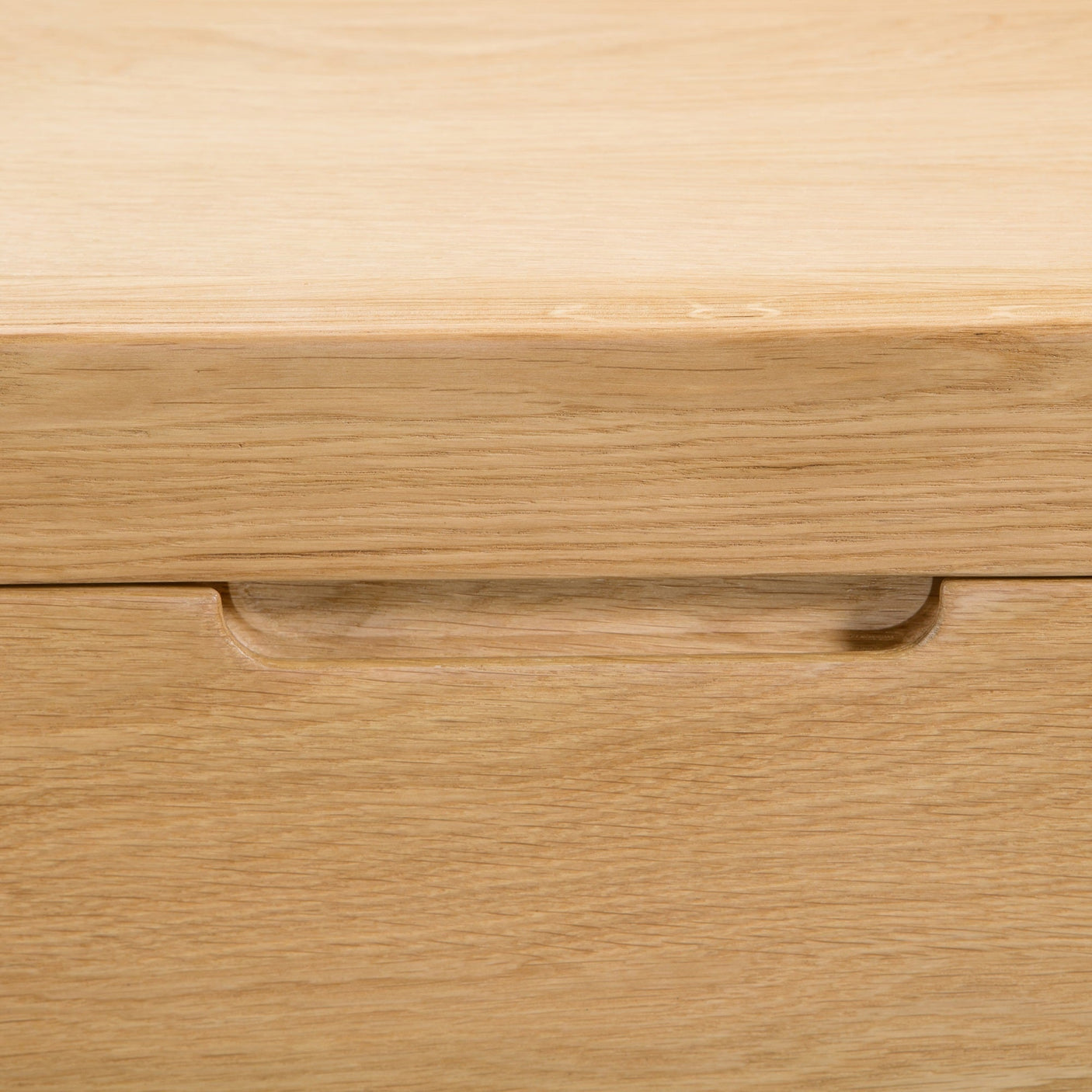 Curve 3 Drawer Bedside - Light Brown - CUR201