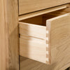 Curve 3 Drawer Bedside - Light Brown - CUR201