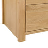 Curve 3 Drawer Bedside - Light Brown - CUR201