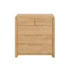 Curve 3+2 Drawer Chest - Light Brown - CUR203