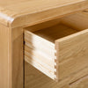 Curve 3+2 Drawer Chest - Light Brown - CUR203