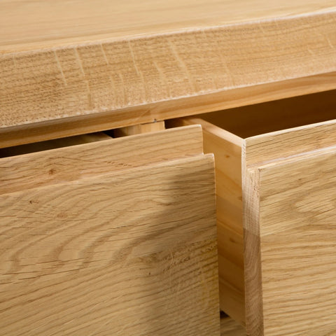 Curve 3+2 Drawer Chest - Light Brown - CUR203