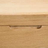 Curve 6 Drawer Wide Chest - Light Brown - CUR204
