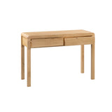 Curve 2 Drawer Dressing Table And Stool - Light Brown - CUR206