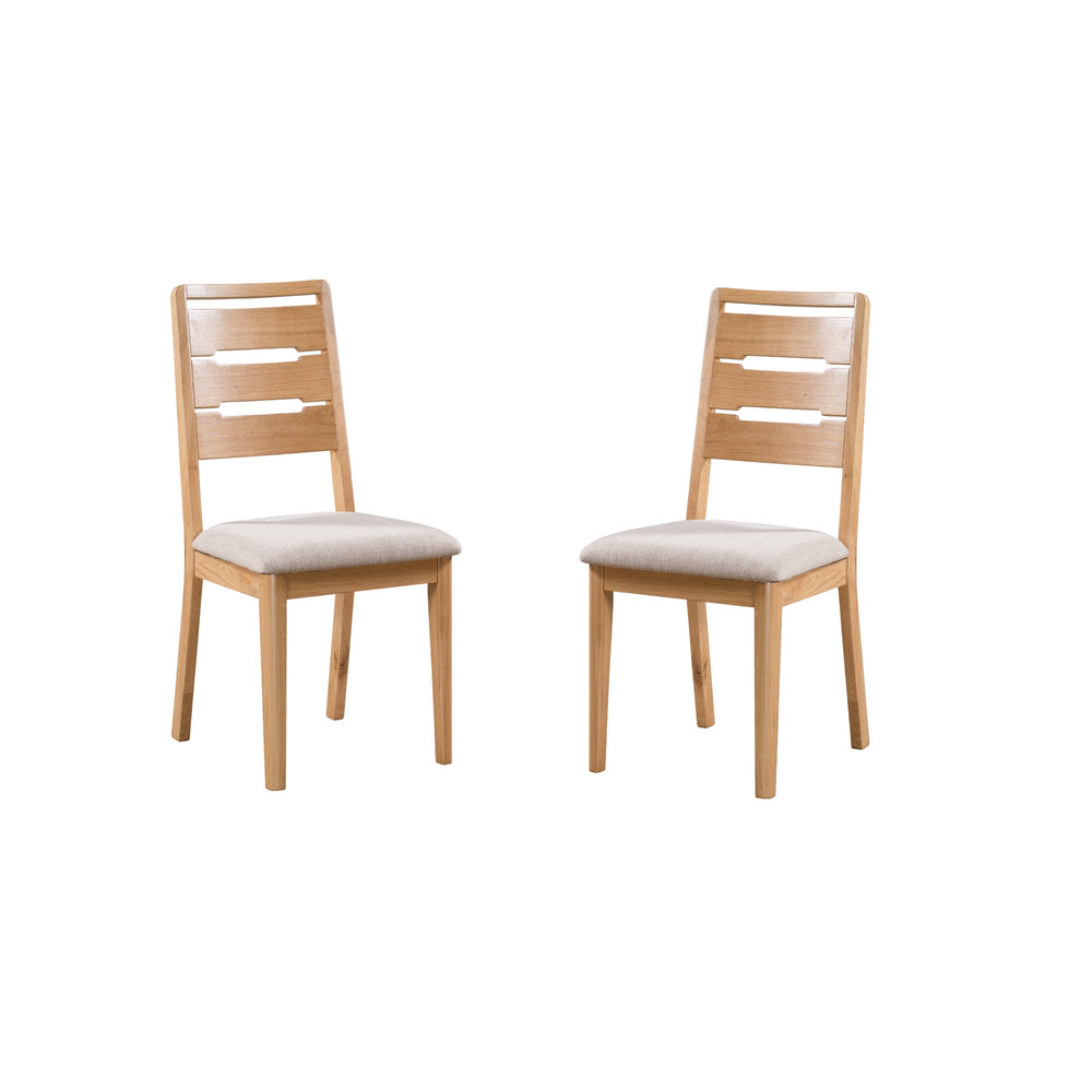 Curve Dining Chair (Set of 2) - Light Brown - CUR403