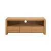 Curve Oak Tv Unit - Light Brown - CUR306