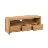 Curve Oak Tv Unit - Light Brown - CUR306