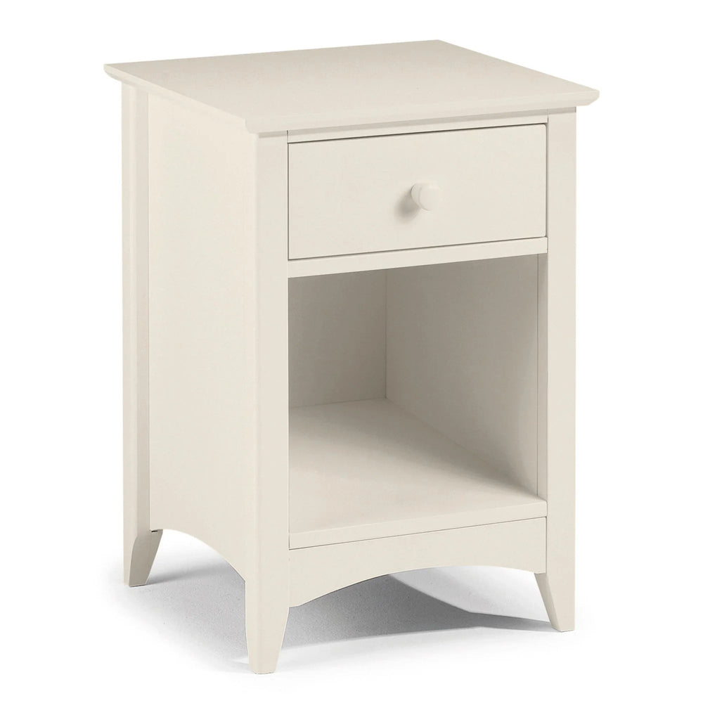 Cameo 1 Drawer Bedside - Ivory - CAM010