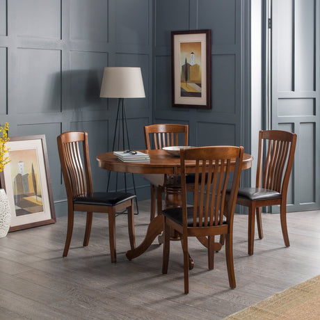 Canterbury Dining Chair (Set of 2) - Dark Brown - CAN006