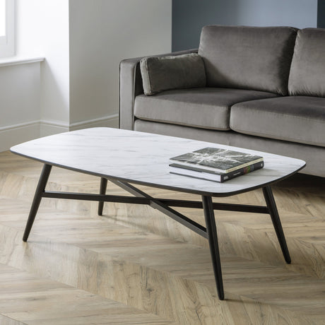 Caruso Coffee Table - White - CAR301