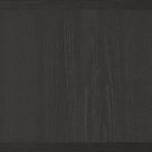 Charcoal black furniture panel with wood grain texture, vertical view