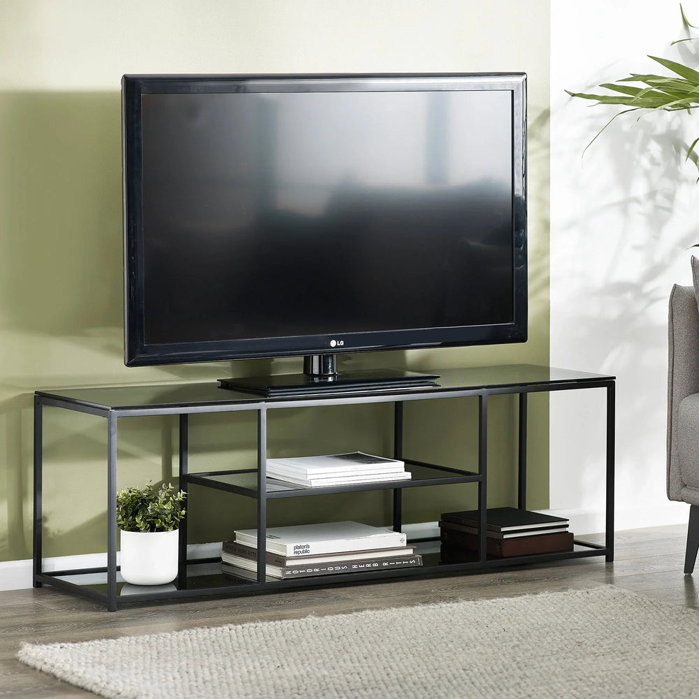 Chicago Tv Unit - Glass and Black - CHI022