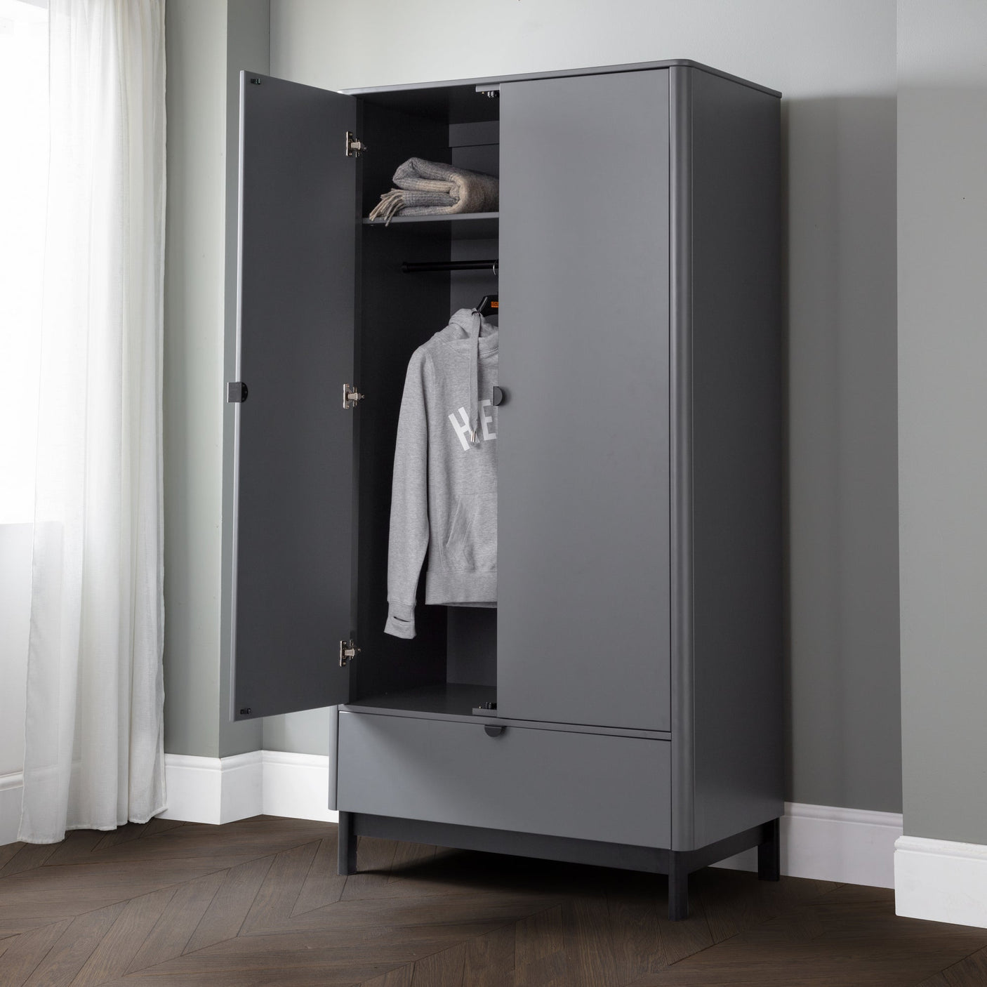 Chloe Wardrobe - Grey - CHL005