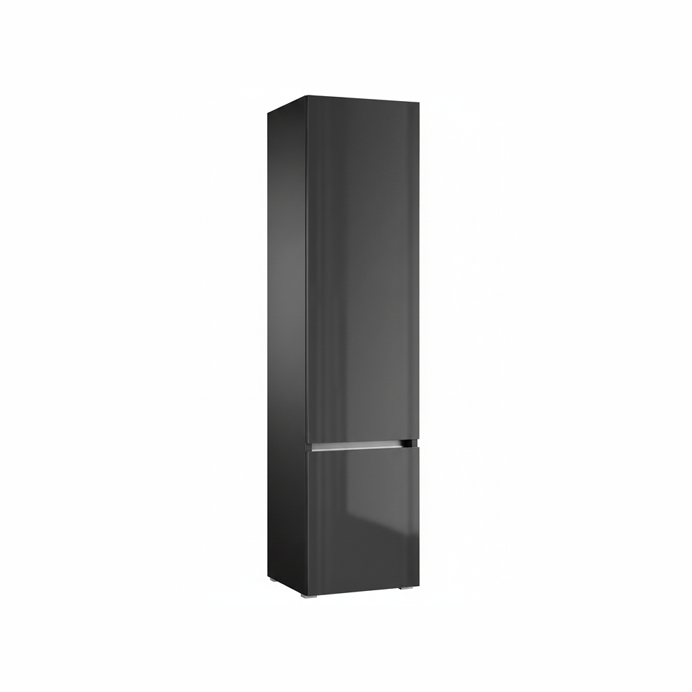Anthracite bathroom storage cabinet with two door design and contemporary finish | Home Centre Direct UK
