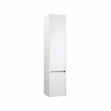 White bathroom tall storage cabinet with contemporary double door design | Home Centre Direct UK