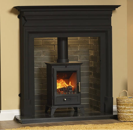 Classic 5 Eco stove in living room setting | Home Centre Direct UK