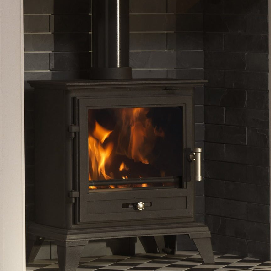 Classic 8 Eco multi-fuel stove with top flue outlet | Home Centre Direct UK