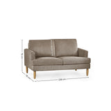 Daisy Compact 2 Seater Sofa - Beige - DAI001