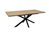 Light Oak 1.6m Extending Dining Table with 0.4m Leaf Insert