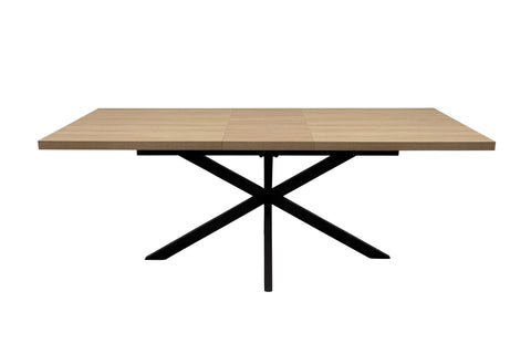 Light Oak 1.6m Extending Dining Table with 0.4m Leaf Insert