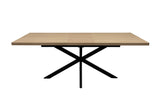 Light Oak 1.6m Extending Dining Table with 0.4m Leaf Insert