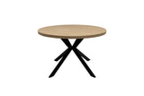 Light Oak 1.2m Round Dining Table - Stylish and Modern Design
