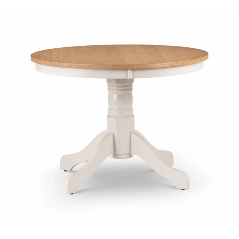 Davenport Round Pedestal Table - Grey - DAV204