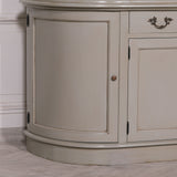 Large Grey Dresser Display Cabinet