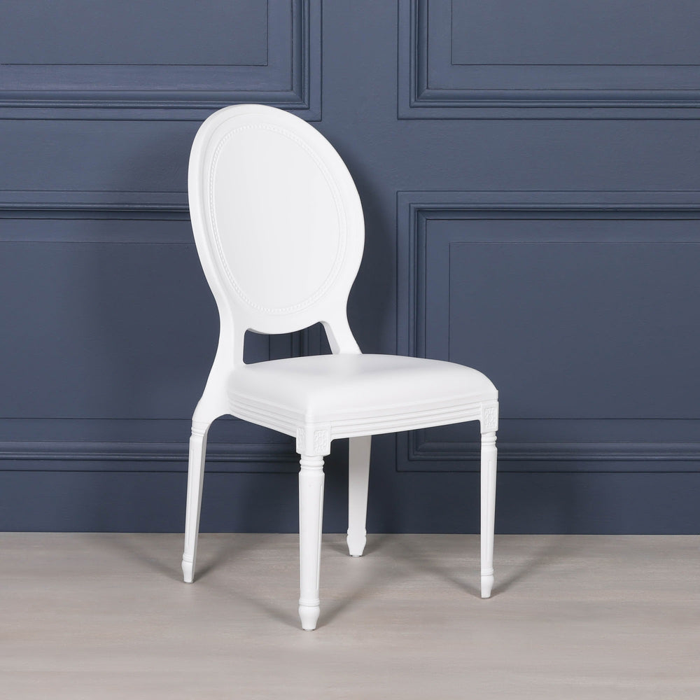 White Louis Chair