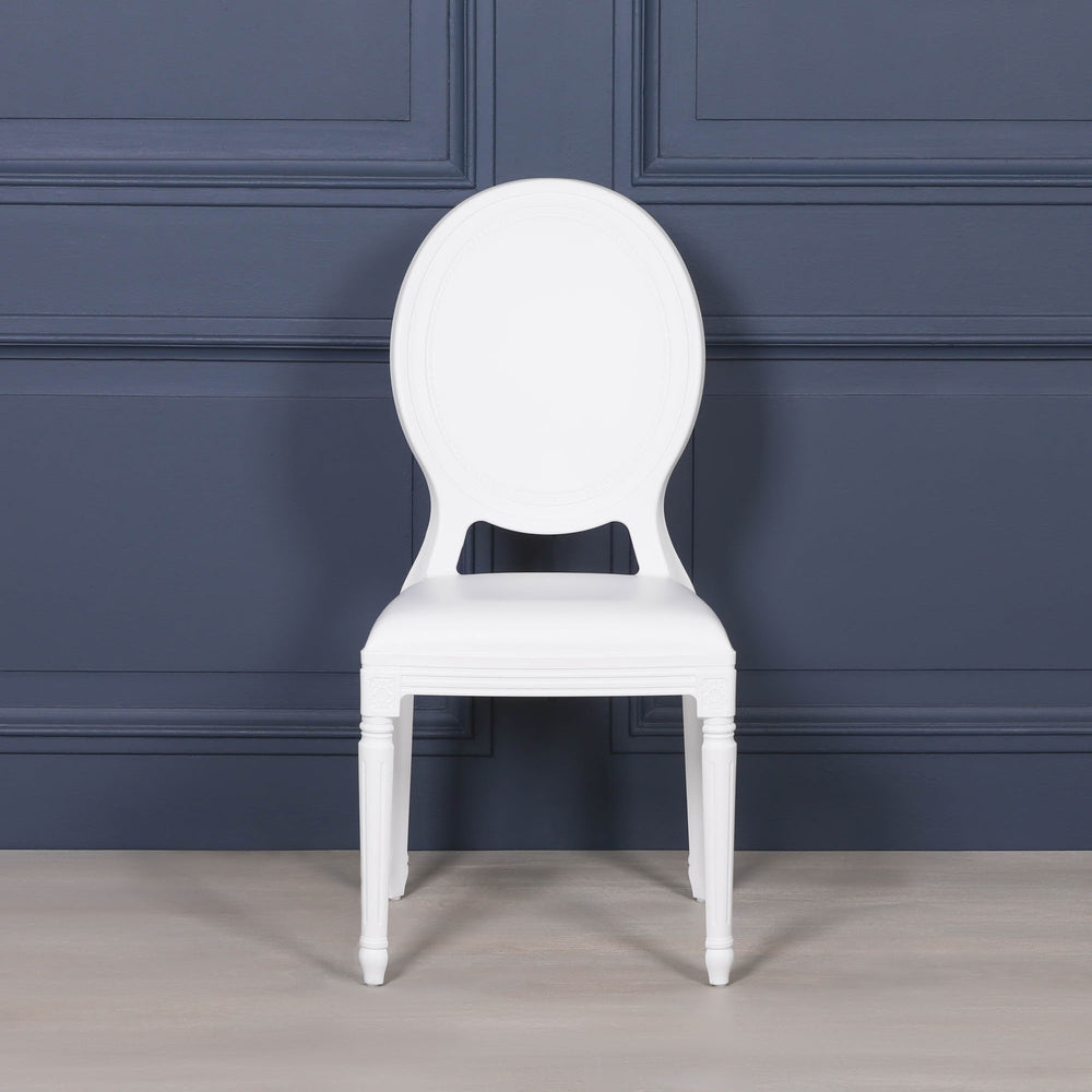 White Louis Chair
