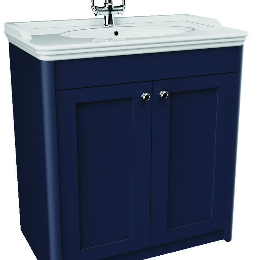 Devon 800mm 2 Door Floor Standing Unit Midnight Blue
