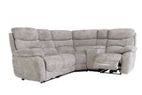Layla Chanel Fabric Recliner Corner Sofa with USB