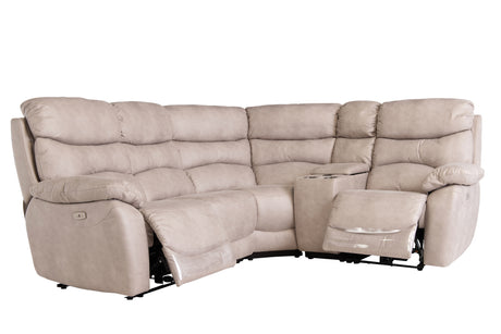 Natural Corner Unit Sofa - Stylish Fixed Design for Cozy Spaces