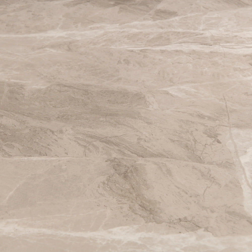 1.4m Marble Grey Dining Table with Black Legs - Stylish Modern Design