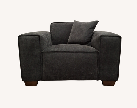 Aluxo Dakota Sofa Range Chaise in Midnight Boucle