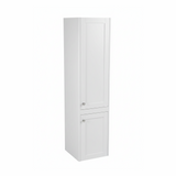 Chalk white bathroom storage cabinet with two door design and classic shaker styling | Home Centre Direct UK