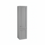 Pearl grey bathroom storage cabinet with two door design and contemporary finish | Home Centre Direct UK