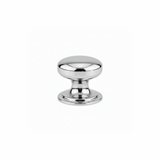 Polished chrome cabinet knob with smooth round design and reflective finish | Home Centre Direct UK