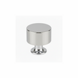 Chrome knurled cabinet knob with textured metal finish for traditional furniture | Home Centre Direct UK