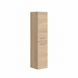 Light oak tall bathroom storage cabinet with natural wood grain finish | Home Centre Direct UK