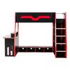 Eagle Gaming Highsleeper - Black and Red - EAG001