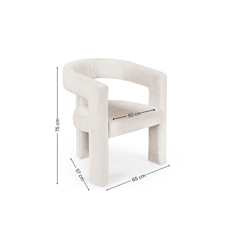Elara Chair - White - ELA001
